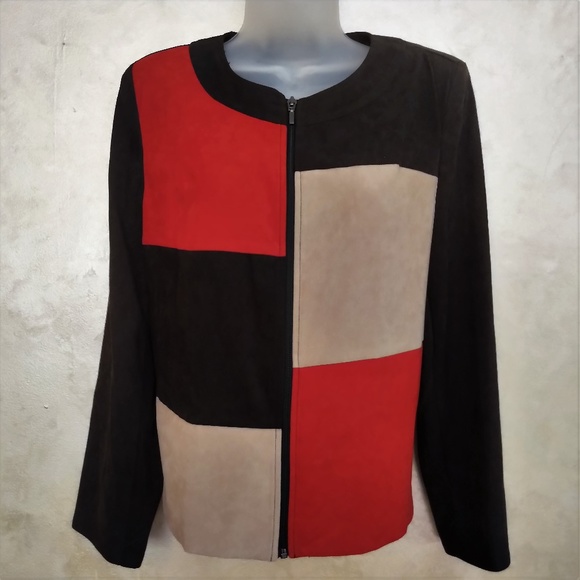 JM Collection Jackets & Blazers - JM Collection Colorblock Jacket Like New 10P